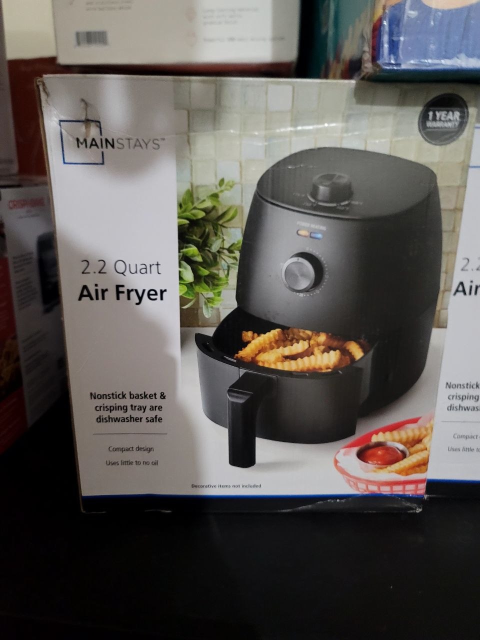 Mainstays Air Fryer 2.2 Qt (Turquoise) gallery image