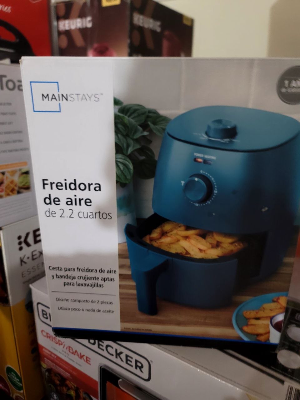 Mainstays Air Fryer 2.2 Qt (Turquoise) gallery image